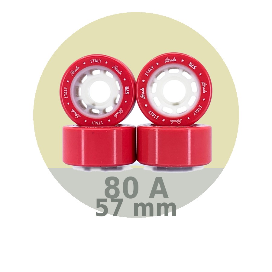 Ruedas ITALY Strada 80A rojas